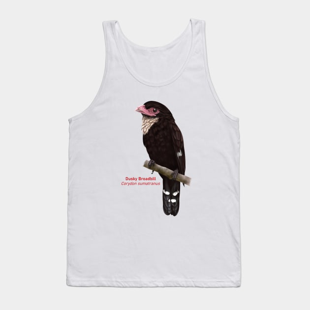 Dusky Broadbill | Corydon sumatranus Tank Top by bona 